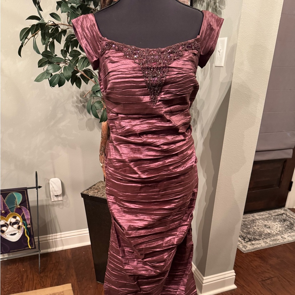 Elegant Women's formal dress in Rich Purple